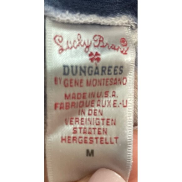 Lucky Brand Womens Tie-Dye Long-Sleeve Henley Shirt M Boho Hippie Relaxed Fit - Picture 4 of 4